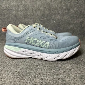 Hoka One One Bondi 7 1110519-BFBG Womens US 9.5 Running Shoes Blue Fog Sneakers - Picture 1 of 11