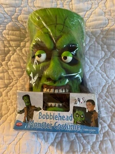 FUN WORLD BOBBLE HEAD MONSTER CHILD COSTUME BRAND NEW HORROR GREEN FRANKENSTEIN - Picture 1 of 9