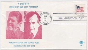 TurtlesTradingPost- Ronald Reagan / George Bush Inauguration 1981- JWL Cachet - Picture 1 of 1