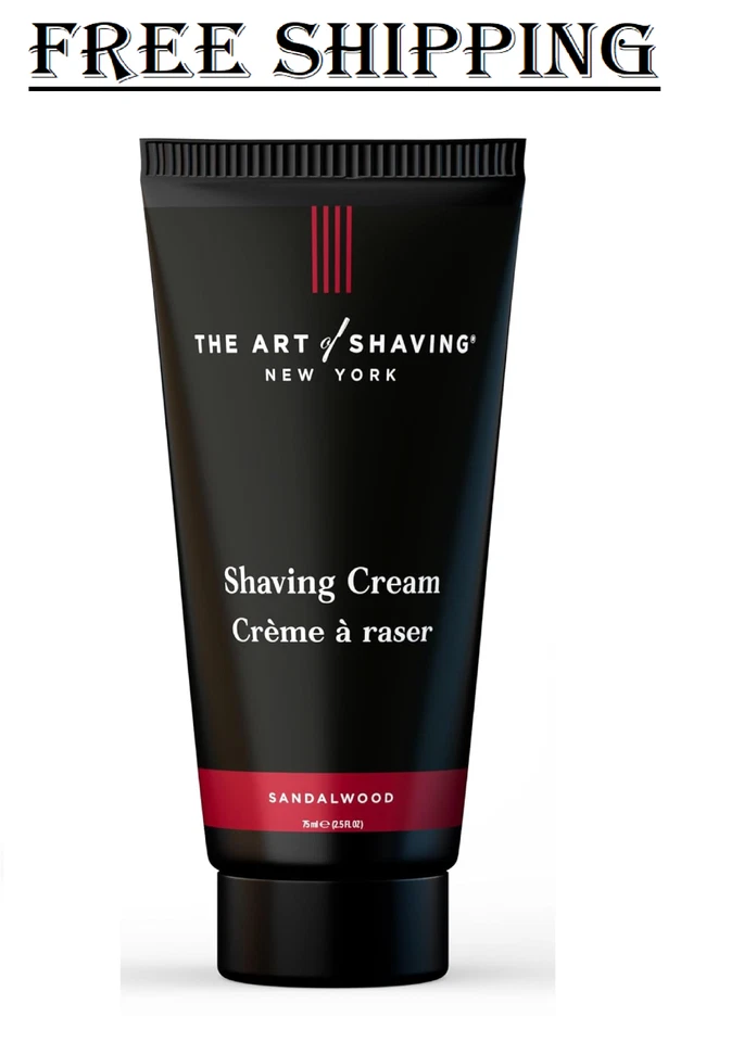 The Art of Shaving Cream Sandalwood Essential Oil 2.5 & 1 Oz