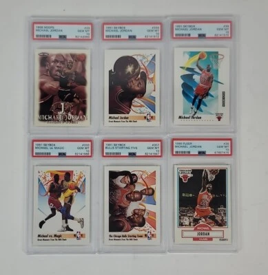 PSA Graded  Michael Jordan #23 Fleer Skybox Hoops Choose Grades 7-10 Early 90s - Image 1 of 4