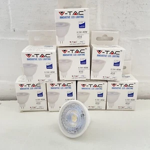 8 X VTAC SPOTLIGHT JOBLOT 6400K COOL WHITE LED GU5.3 450lm SAMSUNG 40W - Picture 1 of 5