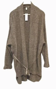 Anthropologie Moth Vallon Italy Brown Wool Blend Womens Cardigan L NWT Sold Out - Picture 1 of 7