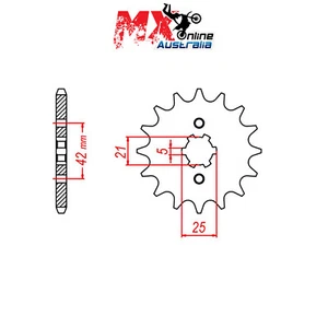 MTX Front Sprocket 13T Yamaha TY350 1985 10-0Y1-13 - Picture 1 of 1