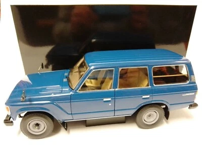 Kyosho Toyota Land Cruiser 60 blue 1980 1/18 08956BL - Immagine 1 di 3