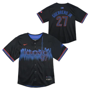 Kids Toronto Blue Jays Vladimir Guerrero Jr. Navy 2024 City Connect Jersey MLB - Picture 1 of 33