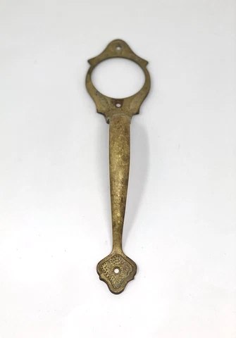 Vintage Antique Large Solid Brass Door Push Pull Ornate Handle Cover