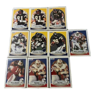Fleer 1990 Football Lot Of 10 Cards Lot #42 - Picture 1 of 3