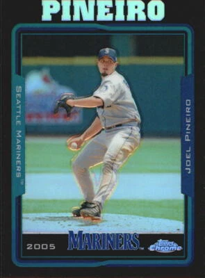 2005 Topps Chrome Black Refractors #298 Joel Pineiro /225 - NM-MT - Image 1 of 2