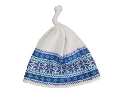 Vintage Top Notch Knits Wool Knit Snowflake Ski Hat O/S / Made In USA - Image 1 of 4