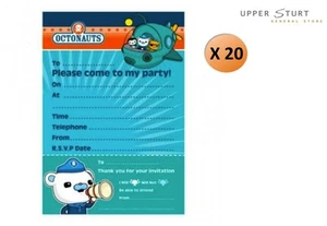 Octonauts Invitations 20 Pack Party Supplies FAST SHIPPING - Foto 1 di 1