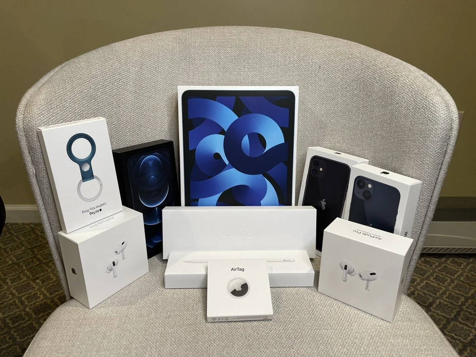 Authentic Bundle of Apple Device Boxes with Original Instructions - Image 1 of 1