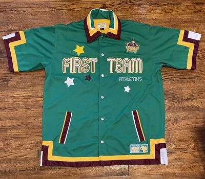 Raw Blue Classics Mens Green MultiColor First Team Athletiks #26 Snap Shirt XL - Image 1 of 4