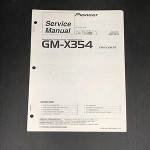 PIONEER GM-X354 Original Service Manual - Picture 1 of 2