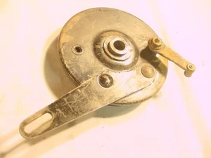 TRIUMPH CUB T20 REAR WHEEL BRAKE PLATE WITH SHOES PART # 37-1365 & 37-1457 SHOES - Picture 1 of 4