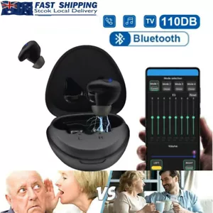 Bluetooth Hearing Aids Digital Severe Hearing Loss Rechargeable Sound Amplifiers - Picture 1 of 12