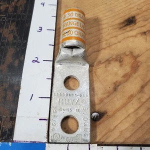 Taquilla de compresión 2 - 3/0 AWG 3/8" orificio HUYA 325/24 DB303801 250 naranja troquel 50 - Imagen 1 de 3