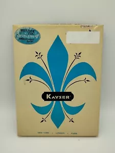 Vintage, NOS, Kayser Sheer Nylon Garter Stockings Sz A 8 1/2-9 FUDGE Runless - Picture 1 of 14