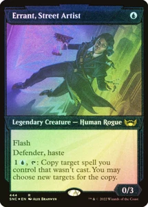 Magic The Gathering MTG ERRANT, STREET ARTIST ETCHED FOIL SHOWCASE New Capenna - Picture 1 of 1
