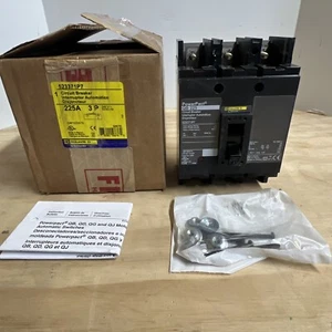 Square D PowerPact QB 225 523371P7 Leitungsschutzschalter 225A 3P 240V QB225 225 Amp - Bild 1 von 10