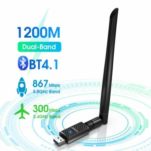 EDUP EP-AC1690 1200Mbps+BT4.1 Dual Wireless USB3.0 Adapter USB External Receiver - Photo 1/12