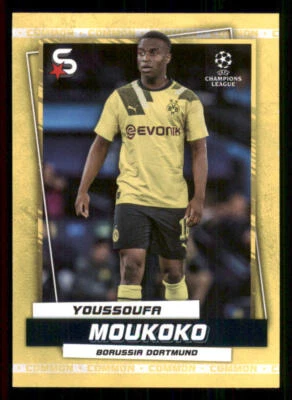 2022-23 Topps UEFA Superstars Common Yellow #111 Youssoufa Moukoko - Image 1 of 2