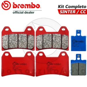 PASTIGLIE FRENO BREMBO SINTER ANTERIORI + POSTERIORI DUCATI MONSTER 620 2002 - Foto 1 di 3