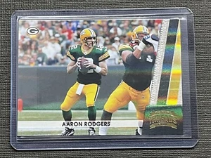 2011 Panini Threads #53 Aaron Rodge Gold Holo /100 SP 🔥 🔥 Packers - Picture 1 of 5