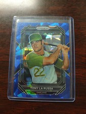 2023 Panini Prizm Baseball #291 Tony La Russa - Blue Cracked Ice - Oakland
