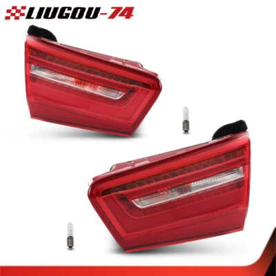 Trunk Inner Tail Lights Left & Right Side W/ Bulbs Fit For 2012-2015 Audi A6 C7 - Image 1 of 4