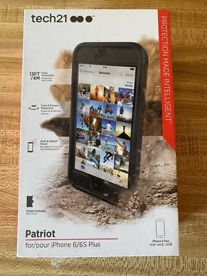 New Tech21 Evo Elite Drop Protection Bumper Case iPhone 6 & 6s -Black - Image 1 of 4