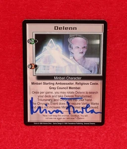 Babylon 5 B5 1997 CCG Autograph Trading Card Mira Furlan Delenn - Picture 1 of 3