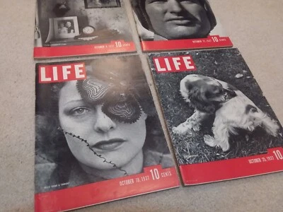 Life Magazine 1937 October Full Month 4 Issue Lot - Image 1 of 3