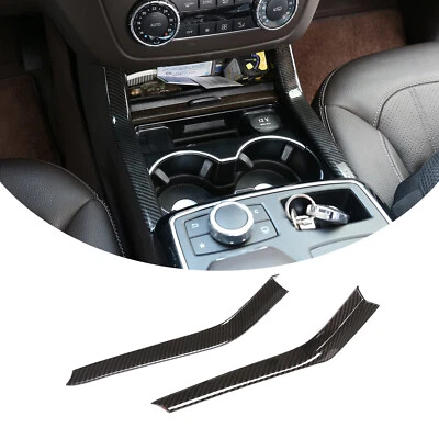 Carbon fiber ABS Center Console Side Cover For Mercedes Benz GLE GL GLS ML 13-19 Foto 1 de 4