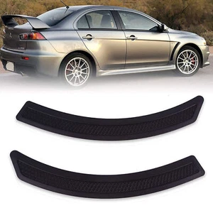 Pair For Mitsubishi Lancer 2008-2015 EVO 10 X Black Front Fender Side Vent Cover - Picture 1 of 6