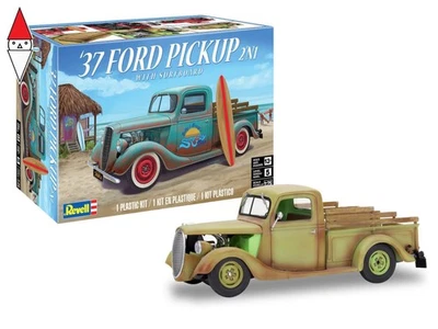 MONOGRAM 1/25 1937 FORD PICKUP WITH SURFBOARD 2N1 - Immagine 1 di 4