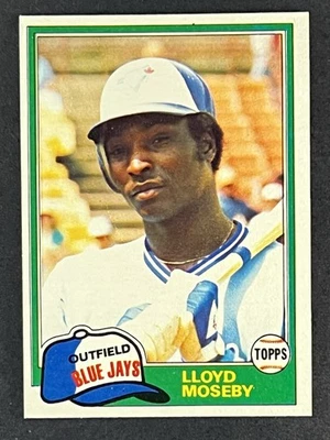 1981 Topps Lloyd Moseby RC #643 Toronto Blue Jays #643 - Image 1 of 3