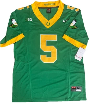 Camiseta de fútbol Dante Moore Oregon Ducks para hombre mediana M nueva cosida RARA Foto 1 de 4