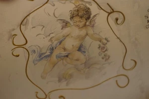 Murano Glas Serviettenhalter Creazioni Silvestri Arte Italy Cherub Kristall Italy - Bild 1 von 5