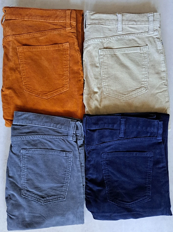 ex LANDS' END Men's 5 Pocket Jean Style Corduroy Trouser in 4 Fit Options - Image 1 of 4
