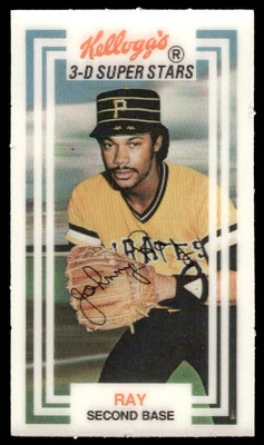1983 Kellogg's 3-D Super Stars #24 Johnny Ray BASEBALL Pittsburgh Pirates - Image 1 of 2