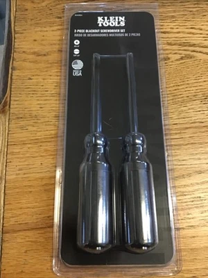 Klein Tools 2 Piece Blackout Screwdriver Set 85442BLK USA - Image 1 of 2