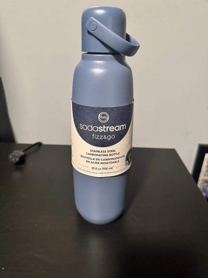 SodaStream Fizz&Go - Botella carbonatada de acero inoxidable - Sin BPA, NUEVO azul Foto 1 de 1