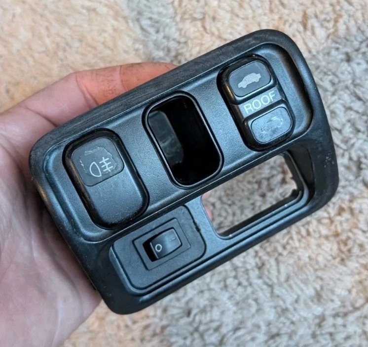 RARO OEM JDM 5 botones luz antiniebla bisel BB6 Honda PRELUDE/CABLEADO ARNÉS Foto 1 de 2