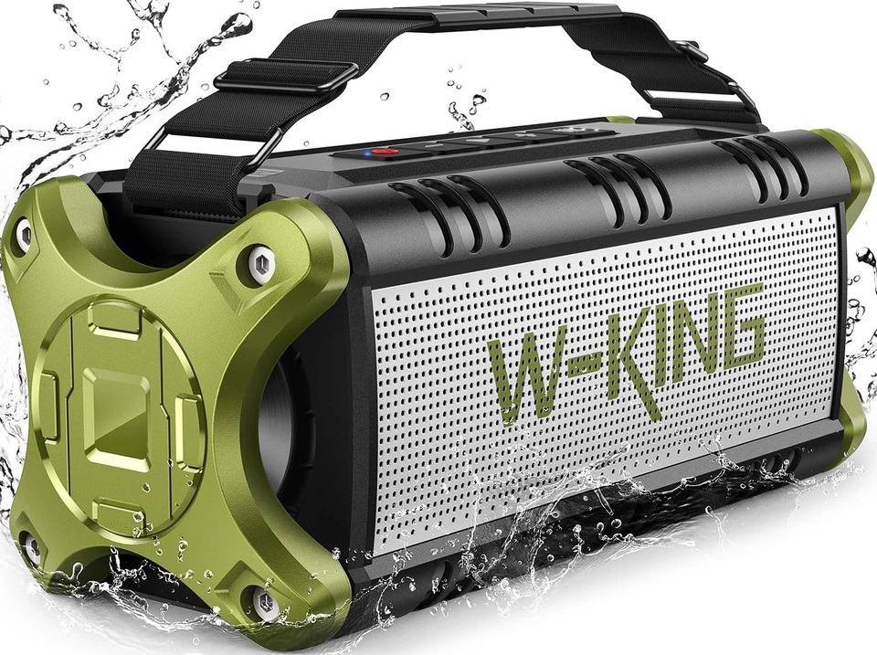 Bluetooth Speaker, 90W Max Portable Loud Speakers Wireless, IPX6 Waterproof O... - Image 1 of 4