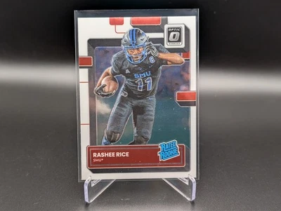 2023 Chronicles Draft Picks RASHEE RICE #24 Donruss Optic Rated Rookie SMU RC - Image 1 of 2