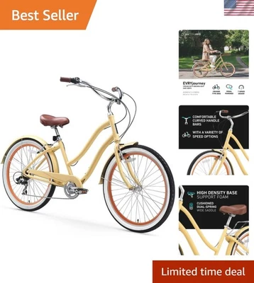 Cómoda bicicleta de crucero paso a paso EVRYjourney de 7 velocidades para todos los paseos Foto 1 de 4