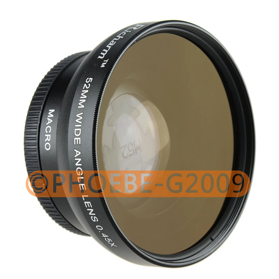 HIGH QUALITY 52mm 0.45x WIDE Angle + Macro Conversion LENS 52 0.45 - Image 1 of 1