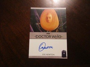 Doctor Who Series 1-4: Eve Newton as Charlotte Lux Bordered Autograph Dr.