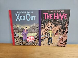 Charles Burns X'ED OUT, THE HIVE Hardback 1st editions. 